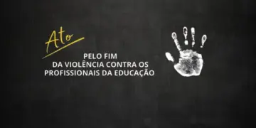 Ato em Foz do Iguaçu pede fim da violência contra educadores