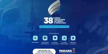 Inscrições abertas para o 38º Prêmio Paranaense de Ciência e Tecnologia