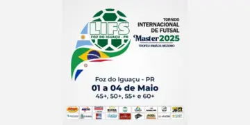 Foz do Iguaçu Recebe o IV Torneio Internacional de Futsal Master com 35 Equipes