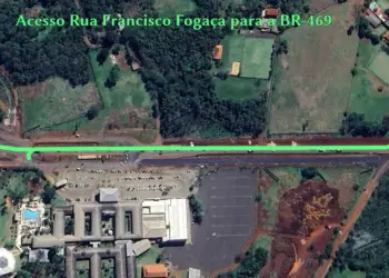Interdição na BR-469 altera acesso pela Avenida Maria Bubiak em Foz do Iguaçu