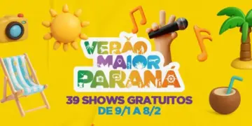 Verão Maior Paraná 2026 terá cinco semanas de shows gratuitos no Litoral