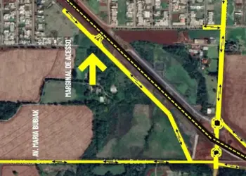 Trânsito é liberado na marginal entre a Avenida Bubiak e o Bairro Floratta