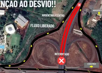 Tráfego na Avenida das Cataratas terá novo desvio a partir desta terça-feira (9)