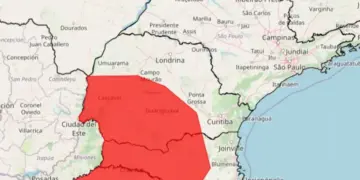 Ciclone extratropical coloca Paraná em alerta vermelho para ventos acima de 100 km/h
