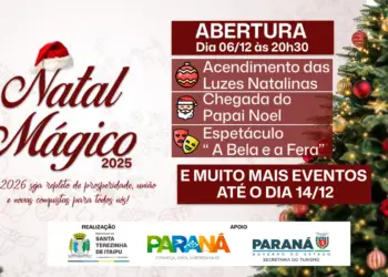 Santa Terezinha de Itaipu inicia Natal Mágico com programação até 14 de dezembro