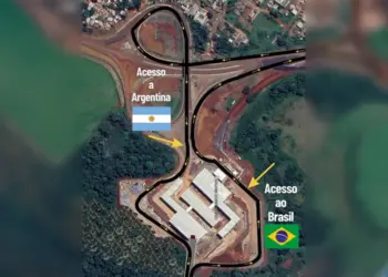 DER/PR altera tráfego no acesso à Ponte Tancredo Neves em Foz do Iguaçu