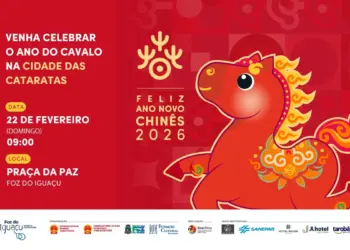 Foz do Iguaçu celebra Ano Novo Chinês 2026 na Praça da Paz