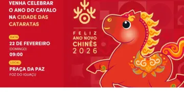 Foz do Iguaçu celebra Ano Novo Chinês 2026 na Praça da Paz