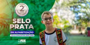 Educação de Foz do Iguaçu conquista Selo Prata no ciclo 2024–2025 de alfabetização