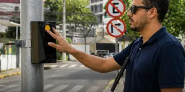 Requerimento cobra dados sobre semáforos sonoros para pessoas com deficiência visual em Foz