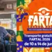 Transporte coletivo gratuito facilita acesso do público à Fartal 2026