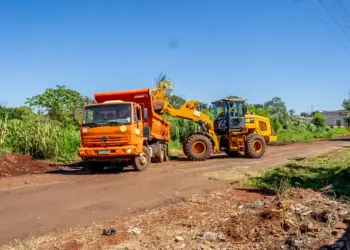 Mutirão leva serviços de limpeza urbana e zeladoria à Região Norte de Foz do Iguaçu