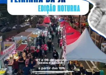 Feirinha da JK terá edição noturna com gastronomia, artesanato e shows na Praça da Paz