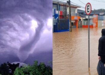 Temporais no Paraná: governo ativa gabinete de crise diante da previsão de tornados e chuva forte